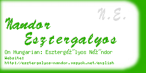 nandor esztergalyos business card